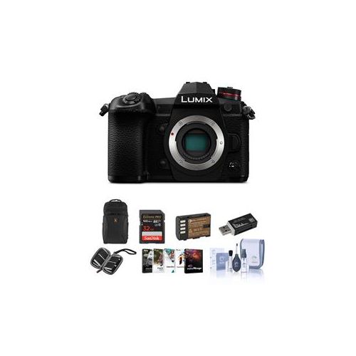  Adorama Panasonic Lumix G9 Mirrorless Camera Body, Black With Free PC Accessory Bundle DC-G9KBODY A