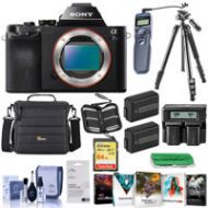 Adorama Sony Alpha a7S Mirrorless Digital Camera with Premium Accessory Bundle ILCE7S/B B