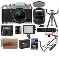 Adorama Fujifilm X-T3 Mirrorless Body with XF 18-55mm f/2.8-4 R LM Lens Silver W/ACC KIT 16589199 E