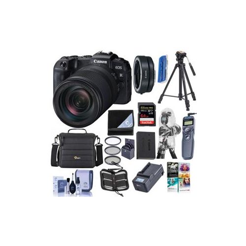  Adorama Canon EOS RP Mirrorless Camera with RF 24-240mm f/4-6.3 IS USM Lens W/Acc Bundle 3380C032 C