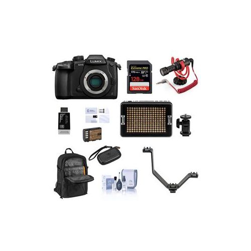  Adorama Panasonic Lumix DC-GH5 Mirrorless Body With Accessory Bundle DC-GH5KBODY D