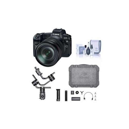  Adorama Canon EOS R Mirrorless Camera with RF 24-105mm F4 L IS Lens W/DJI Ronin-S Kit 3075C012 DJ
