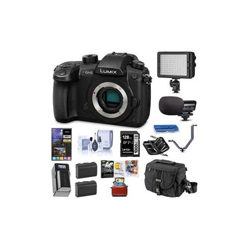  Adorama Panasonic Lumix DC-GH5 Mirrorless Body - With Free Mac Accessory Bundle DC-GH5KBODY AM