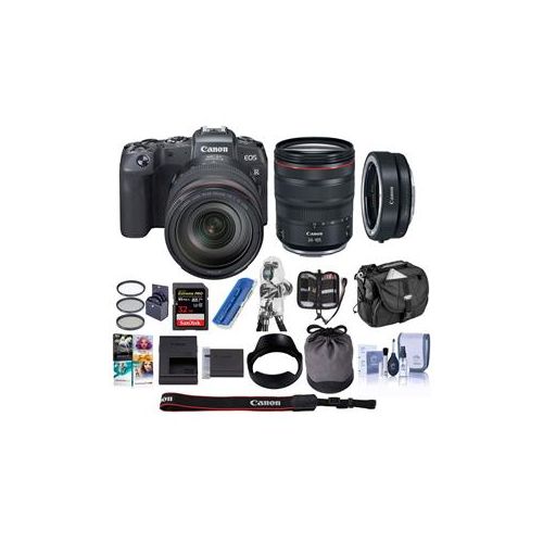  Adorama Canon EOS RP Mirrorless Camera with Canon RF 24-105mm F4 L IS Lens W/PC ACC KIT 3380C012 A