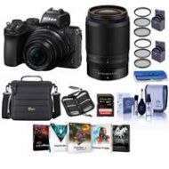 Adorama Nikon Z50 DX-Format Mirrorless Camera with 16-50mm and 50-250mm Lenses 1632 A