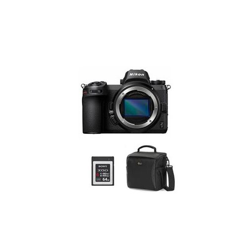  Adorama Nikon Z7 FX-Format Mirrorless Camera Body W/Sony G Series 64GB XQD Card / Case 1591 XC