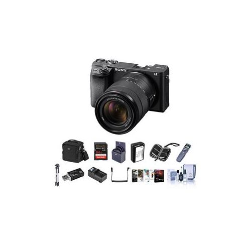  Adorama Sony Alpha a6400 Mirrorless Camera with 18-135mmf/3.5-5.6 OS Lens W/Accesory Kit ILCE6400M/B B