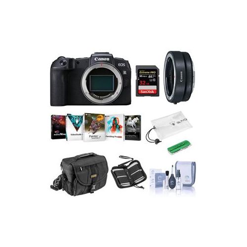  Adorama Canon EOS RP Mirrorless Full Frame Digital Camera Body With Free PC Acc Bundle 3380C002 A