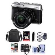 Adorama Fujifilm X-E3 Mirrorless Camera Silver w/XF 18-55mm f/2.8-4 Lens W/Free ACC Kit 16558669 A