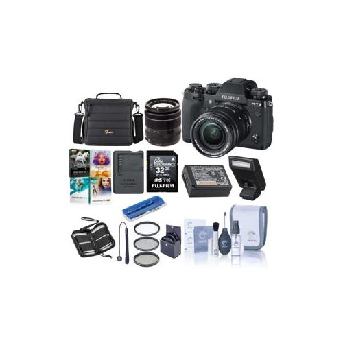  Adorama Fujifilm X-T3 Mirrorless Camera with XF 18-55mm f/2.8-4 R Lens Black W/ACC Kit 16588640 A