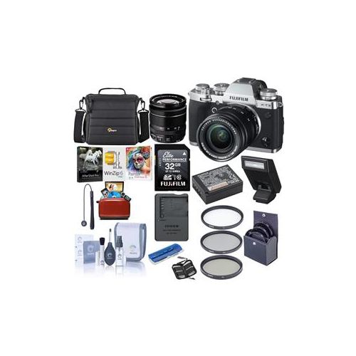  Adorama Fujifilm X-T3 Mirrorless Camera with XF 18-55mm f/2.8-4 R Lens Silver W/ACC Kit 16589199 AM