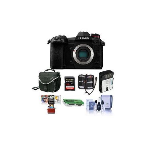  Adorama Panasonic Lumix G9 Mirrorless Camera Body, Black With Free Mac Accessory Bundle DC-G9KBODY AM