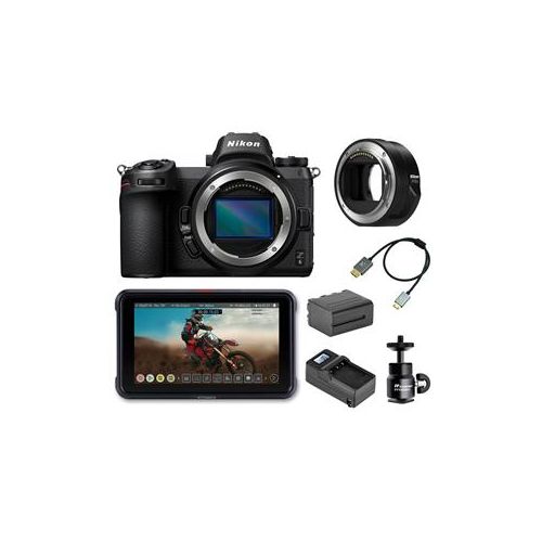  Adorama Nikon Z6 FX-Format Mirrorless Camera Body w/FTZ Adapter, Atomos Ninja V Cine Kit 1595 MCK