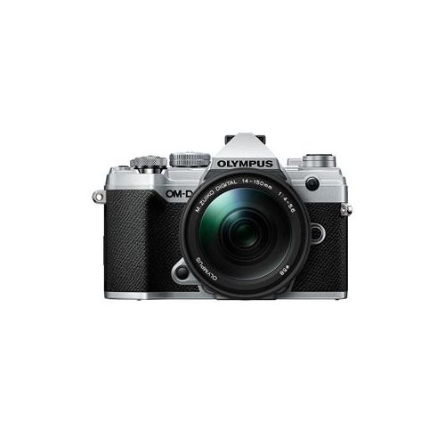  Adorama Olympus OM-D E-M5 Mark III Mirrorless Camera, Silver with 14-150/4-5.6 II Lens V207091SU000