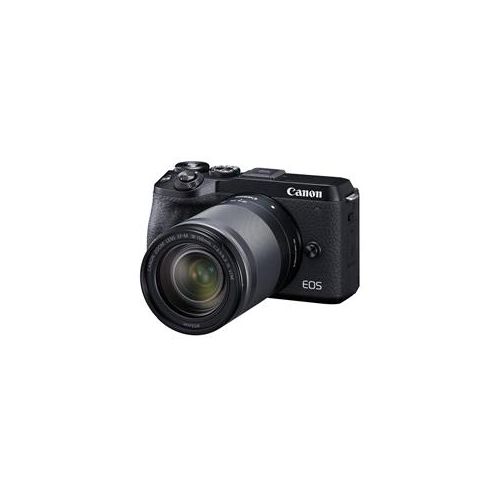  Adorama Canon EOS M6 Mark II Mirrorless Digital Camera, 18-150mm Lens, EVF-DC2, Black 3611C021
