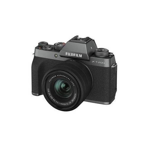  Adorama Fujifilm X-T200 with FUJINON XC 15-45MM F/3.5-5.6 Lens - Dark Silver 16645864