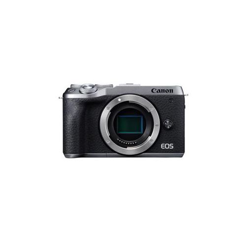  Adorama Canon EOS M6 Mark II Mirrorless Digital Camera Body, Silver 3612C001