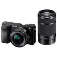 Adorama Sony Alpha a6100 Mirrorless Digital Camera with 16-50mm & 55-210mm Lenses ILCE6100Y/B