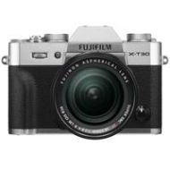 Adorama Fujifilm X-T30 Mirrorless Camera with XF 18-55mm f/2.8-4 R LM OIS Lens - Silver 16619786