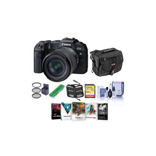  Adorama Canon EOS RP 26.2MP Mirrorless Camera w/RF 24-105mm F4-7.1 IS STM Lens W/PC ACC 3380C132 A