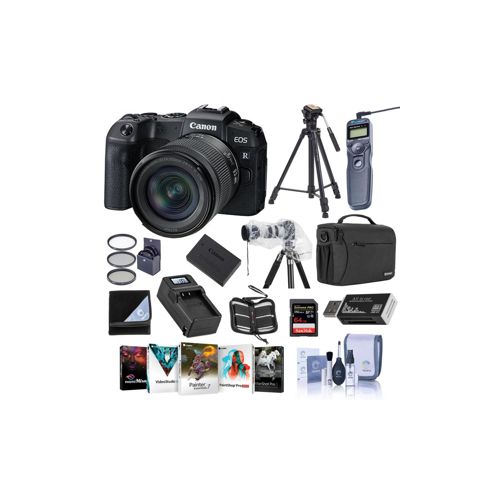  Adorama Canon EOS RP 26.2MP Mirrorless Digital Camera w/ RF 24-105mm F4-7.1 IS STM Lens 3380C132 B