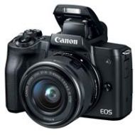 Adorama Canon EOS M50 Mirrorless Camera with 15-45mm STM Lens, Black 2680C011