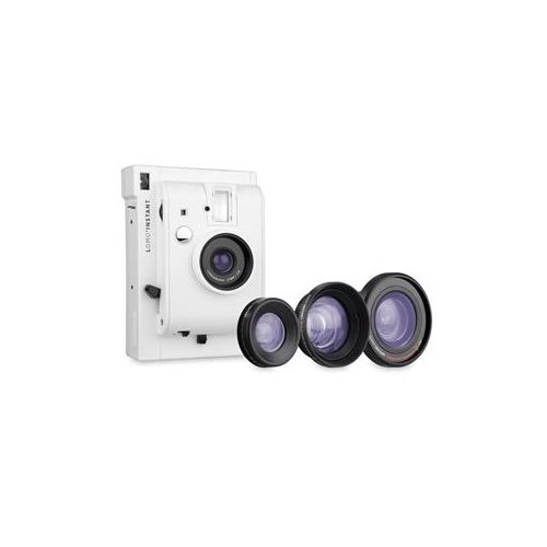  Lomography LomoInstant Camera with 3x Lenses, White LI800W - Adorama