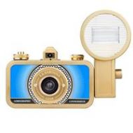 Adorama Lomography La Sardina 35mm Wide-Angle Camera & Flash, Metal Edition, Czar, Gold 304