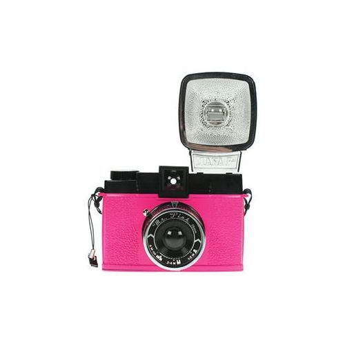  Adorama Lomography Diana F+ Medium Format Film Camera and Flash, Mr. Pink Edition HP700MRP