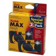 Adorama KODAK Max One-Time Use 35mm Film Camera with Power Flash, 27 Exposure, 2-Pack 8951428