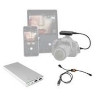 Adorama Tether Tools Case Air Wireless Tethering System W/22 Power Cable/Battery Pack CAWTS03 A