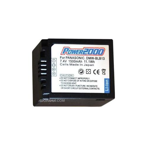  Adorama Power2000 BLB-13 Replacement Panasonic Li-Ion Battery ACD-312