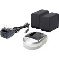Adorama iKan Canon 900 Style Charger with 2x IBC-950G Batteries DV-CANON-900