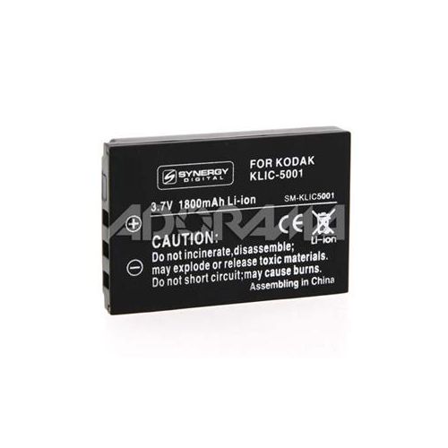 Adorama KLIC5001 Li-Ion Rechargeable Battery for Kodak ADKLIC5001