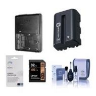 Adorama Sony SLT-A58 Acc Bundle/Battery/Charger/32GB SDHC Card/Cleaning Kit/Screen Protc ISOACCA58