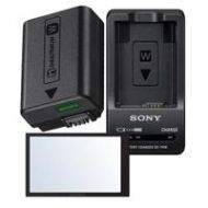 Adorama Sony A6000 / A6300 Accessory Bundle Sony NPFW50 - Charger - Screen Protector ISOACCA6000