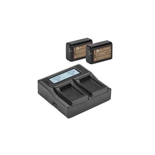  Adorama Green Extreme 2 Pack NP-FW50 Battery and Dual Smart Charger Kit GX-NP-FW50-K1