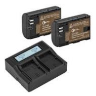 Adorama Green Extreme 2 Pack LP-E6N Battery and Dual Smart Charger Kit (7.4V 2000mAh) GX-LP-E6N-K1