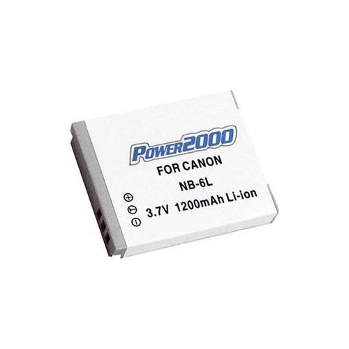  Adorama Power2000 Replacement Li-Ion Battery, Canon NB-6L 3.7V ACD-291