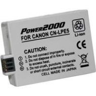 Adorama Power2000 LP-E5 Replacement Li-Ion Battery 7.4V 1500mAh for Canon ACD-289