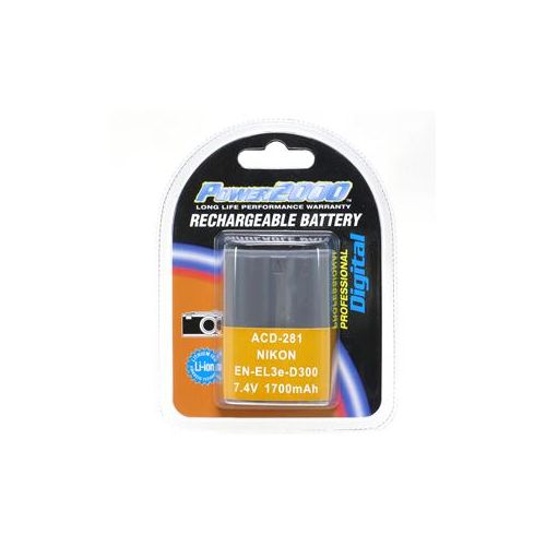  Power2000 EN-EL3E Replacement Li-Ion Battery 7.4V ACD-281 - Adorama