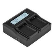 Adorama Green Extreme Dual Smart Charger with LCD Screen for Canon LP-E10 GX-CH2-LPE10