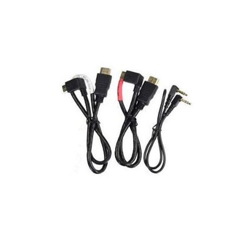  Adorama Alzo Digital DSLR Video HDMI Audio Right Angle 3 Short Cord Cable Kit 1878