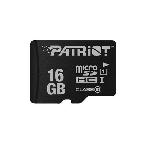  Adorama Patriot Memory LX Series 16GB Micro SDHC Class 10 Flash Memory Card, 80MB/s Read PSF16GMCSDHC10