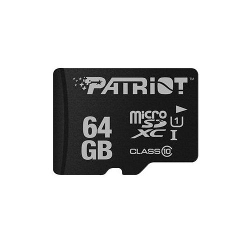  Adorama Patriot Memory LX Series 64GB Micro SDXC Class 10 Flash Memory Card, 80MB/s Read PSF64GMCSDXC10