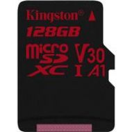 Adorama Kingston Technology Canvas React 128GB UHS-I Class 10 U3 V30 A1 microSDXC Card SDCR/128GBSP