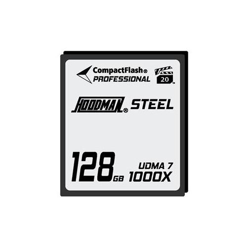  Adorama Hoodman Steel 128GB CompactFlash Memory Card, UDMA 7, 1000x High Speed HS7CF128