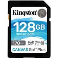 Adorama Kingston Technology 128GB Canvas Go! Plus SDXC UHS-I Class 10 Memory Card SDG3/128GB