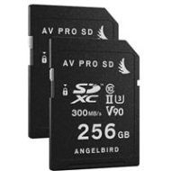 Adorama Angelbird AV PRO SD MK2 V90 256GB Class 10 UHS-II U3 SDXC Memory Card, 2 Pack AVP256SDMK2V90X2