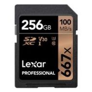 Adorama Lexar Professional 667x 256GB SDXC UHS-I/U3 Memory Card LSD256BNA667